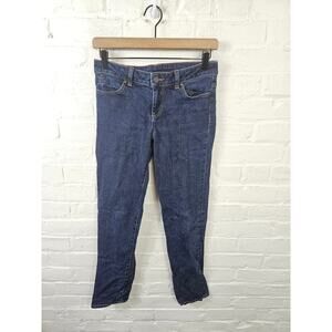 Talbots Women's High Rise Straight Denim Jeans Regular-Fit Blue Size 26